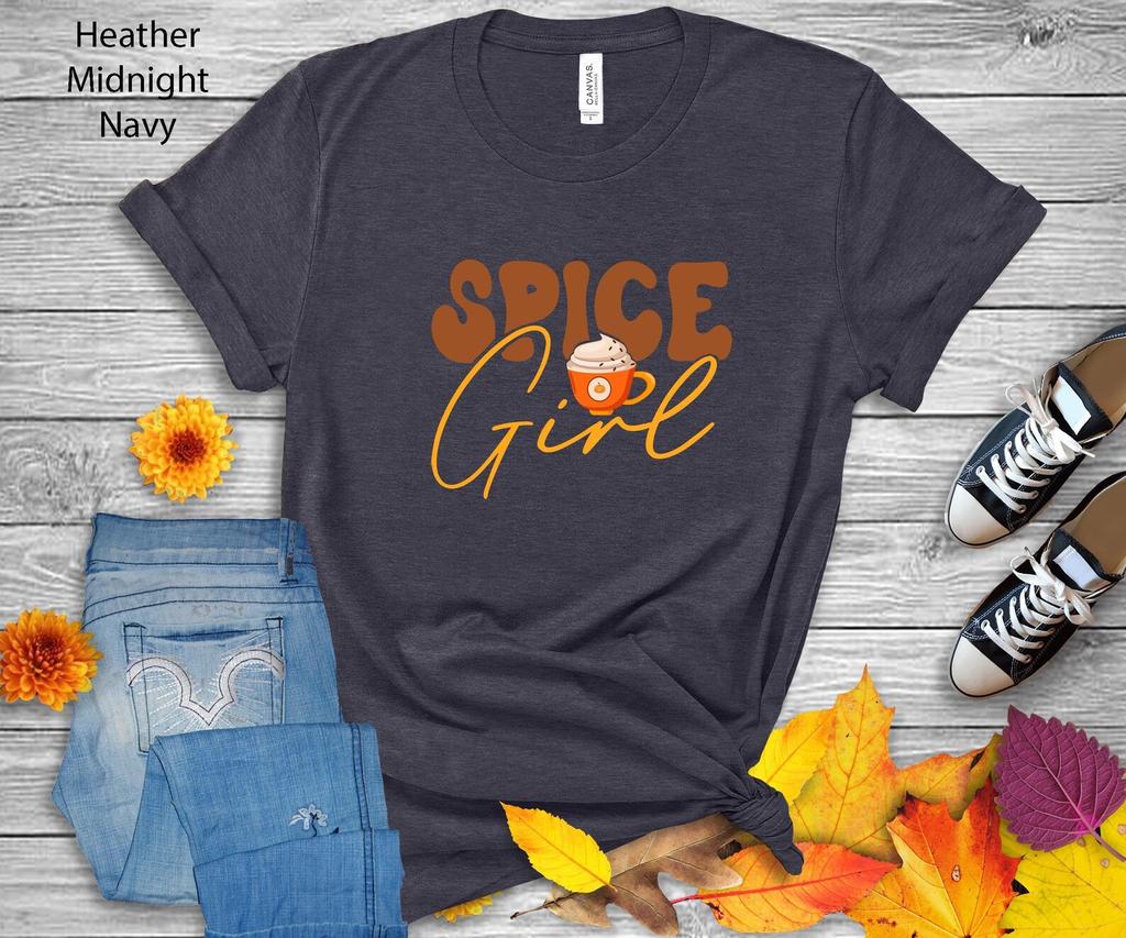 Spice Girl Latte T-Shirt | Autumn Pumpkin Season Tee