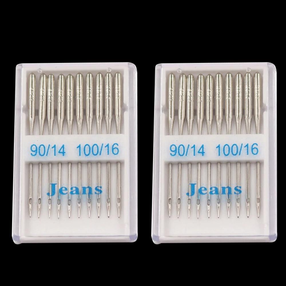 20pcs Sewing Machine Needles Jeans Universal Regular Point Sewing Needles Ball Point Head for Homehold Sewing Machine Supplies