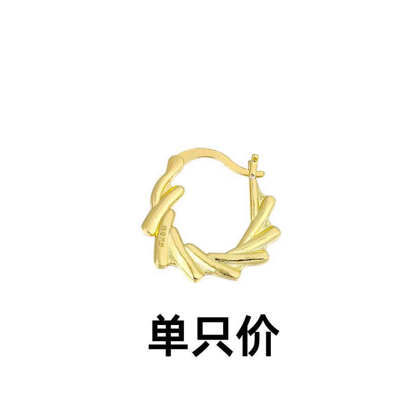Design Sense Whirlwind Unique Earrings Personalized Design Fashionable Baroque Rotating Ear Buckle Cross-Border Hot-Selling Women