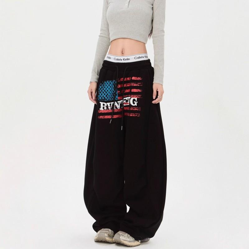 Street Dance Sweatpants Loose Wide Leg Casual Pants Women Men