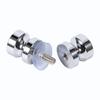 Aluminum Alloy 1.1  Dia Single Glass Door Knob Bathroom Shower Cabinet Handle with Screw