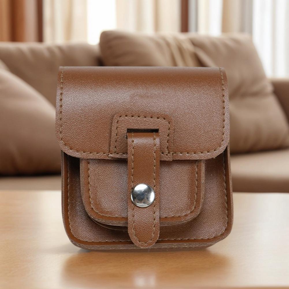 For Anbernic RG34XXSP Game Console Carrying Case Waterproof Leather Console Protective Bag Anti-Scratch Outdoor Flap Storage Bag