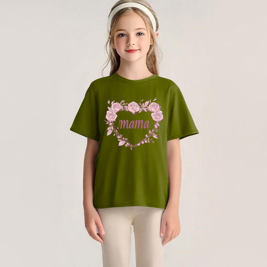 Bedrucktes Kurzarm-T-Shirt mit Rundhalsausschnitt für Kinder