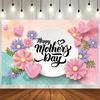 Happy Mothers Day Banner Mothers Day Backdrop Flower Themed Mothers Day Background Mothers Day Decoration for Photography