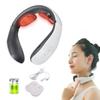 EMS Elektrický masážní přístroj na krk a ramena 6 režimů 9 úrovní Masážní přístroj na hlavu a krční páteř Nastavitelný ohřev Relaxace krčních obratlů Úleva od bolesti