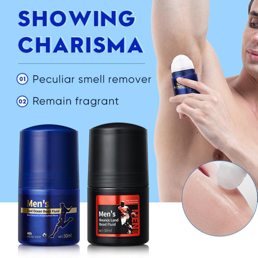 Long-Lasting Men's Antiperspirant Deodorant Roll-On, Fragrance Infused & Alcohol Free, Portable Sweat Control for All-Day Freshness