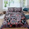 Adults Black Damask Duvet Cover Set KingAntique Victorian Baroque Bedding Set Gothic Vintage Floral Bohemian Exotic Quilt Cover