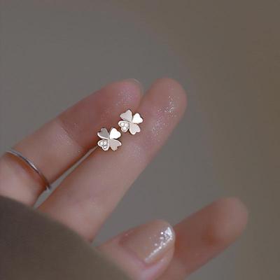 2024 New-Style Four-Leaf Clover Earrings for Women - Lucky Leaf, Chic Small Celebrity Design