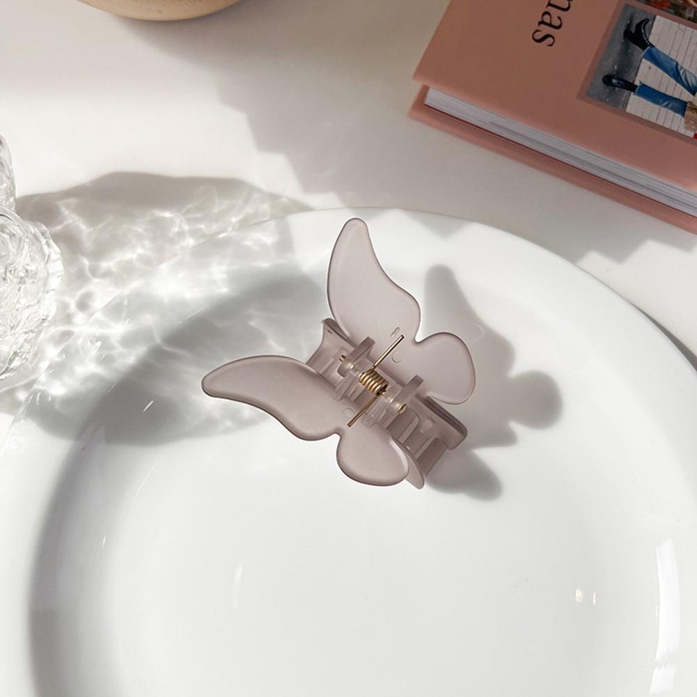 Fashion Butterfly Clamp Clips For Women Elegant Solid Color Hair Accessories For Birthday Gifts