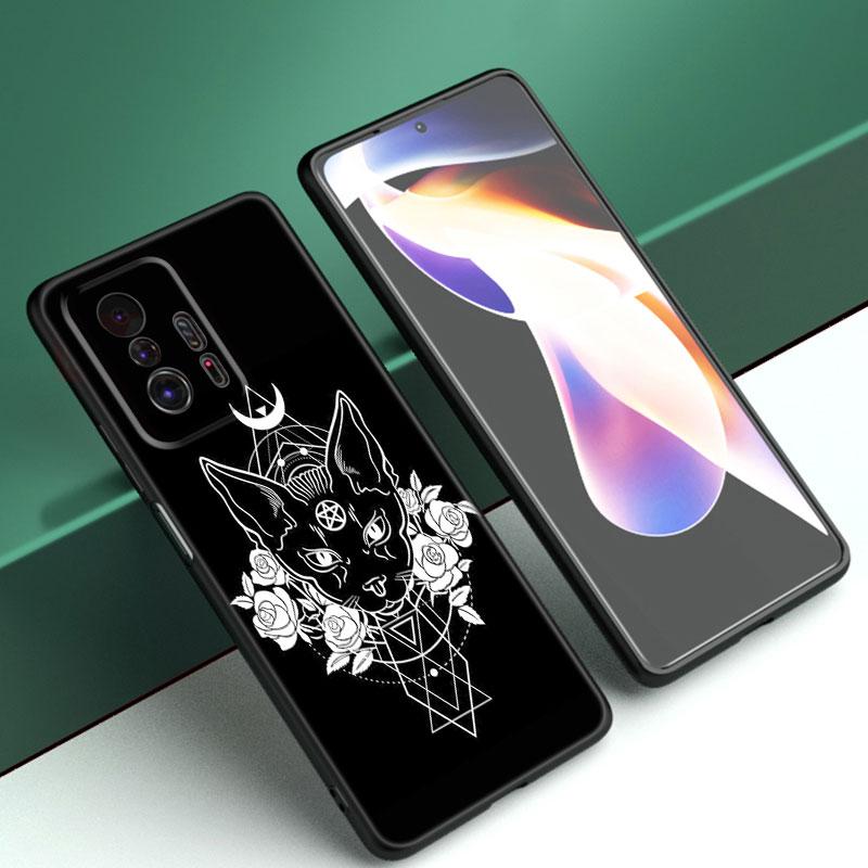 

Чехол для телефона «Ведьма и кот» на заказ для Xiaomi Mi A2 8 9 SE Note 10 10T 11 12 Lite 9T 11T 12S 12T Pro A3 6X 12X, мягкий черный чехол из ТПУ Xiaomi 12T Pro 5G