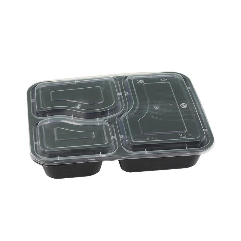 Disposable 3-Compartment PP Meal Prep Container
