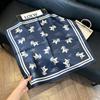 New old money wind chain neck scarf women's commuting versatile soft silk scarf neck protection shawl outer scarf