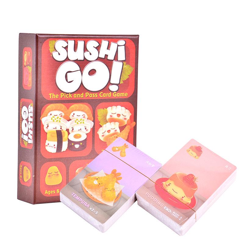 Dziecięca Gra Imprezowa Sushi Go Rodzic-Dziecko - Kooperacyjna Układanka Kartowa