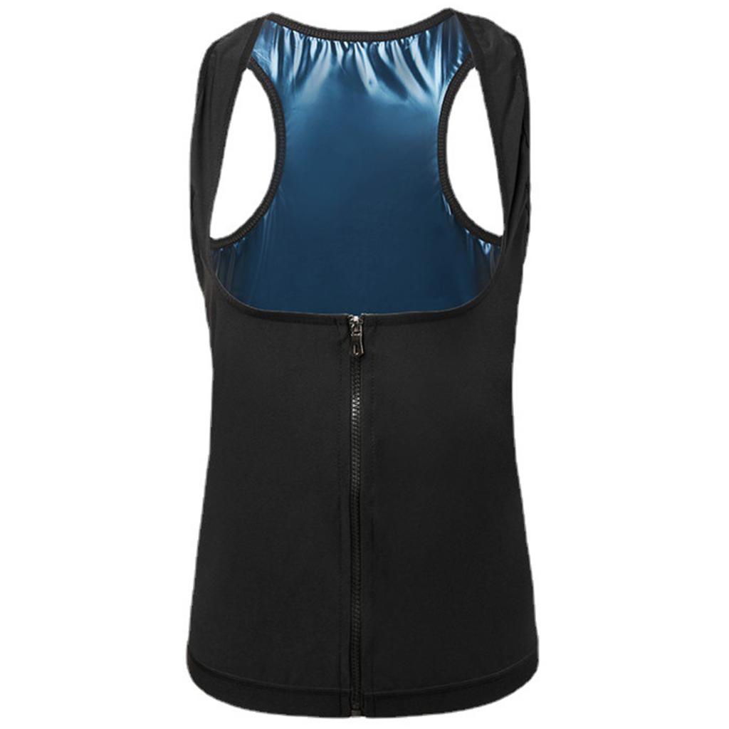 Sauna Vest Heating Sweat Tank Top Breathable Waist Trainer Zipper Sports Corset For Female