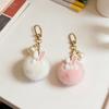 Cute Bunny Plush Bag Keychain Charm