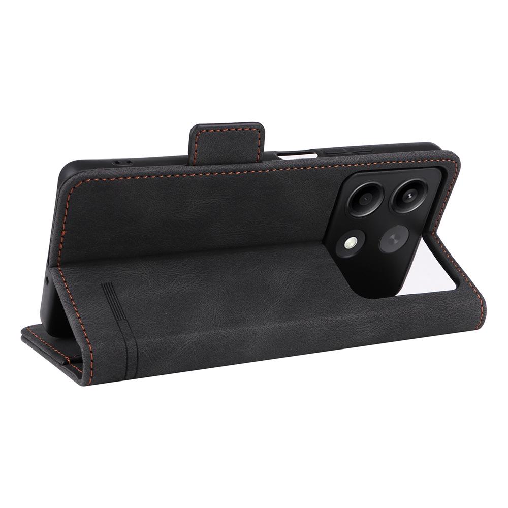 Redmi Note 13R Pro Magnetic Buckle Leather Flip Case
