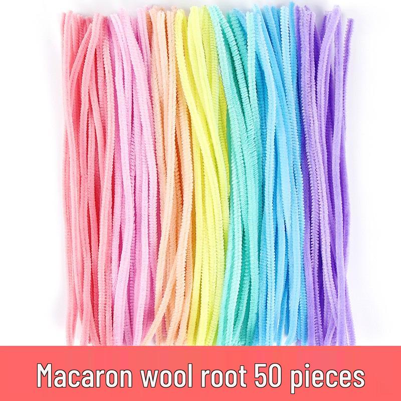 100-Pack Eco-Friendly Glitter Pipe Cleaners - DIY Educational Tinsel Chenille Stems for Kids