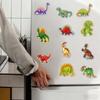 15 Stück Dinosaurier-Magnete, Kreative Magnetische Ornamente, Haftet an Kühlschrank/Whiteboard, Thema: Dinosaurier-Welt