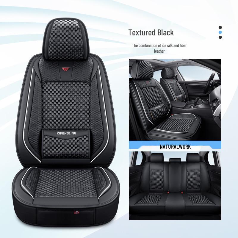 Purple Ice Silk Car Seat Cover for Cadillac & Lexus Models