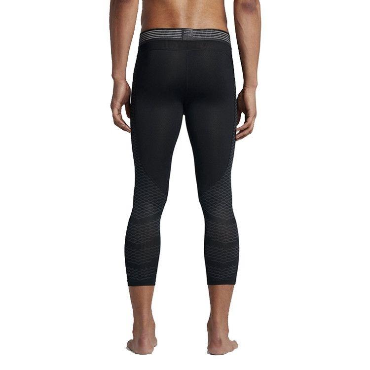 Nike Brand Logo Design Casual Mid Waist Slim Fit Sports Long Pants Men Bottoms Black 828164-010