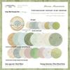 Retro Round Paper Pieces: Versatile Light Color Series for DIY Decoration