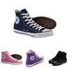 Sneakers Alte Classiche in Tela per Uomo e Donna con Suola in Gomma per Uso Casual