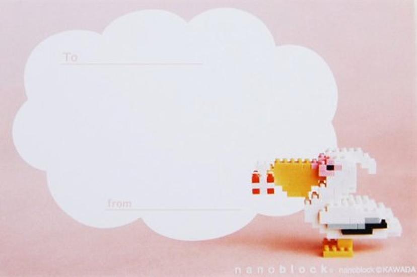 Наноблок Открытка Многоцелевая (Пеликан)