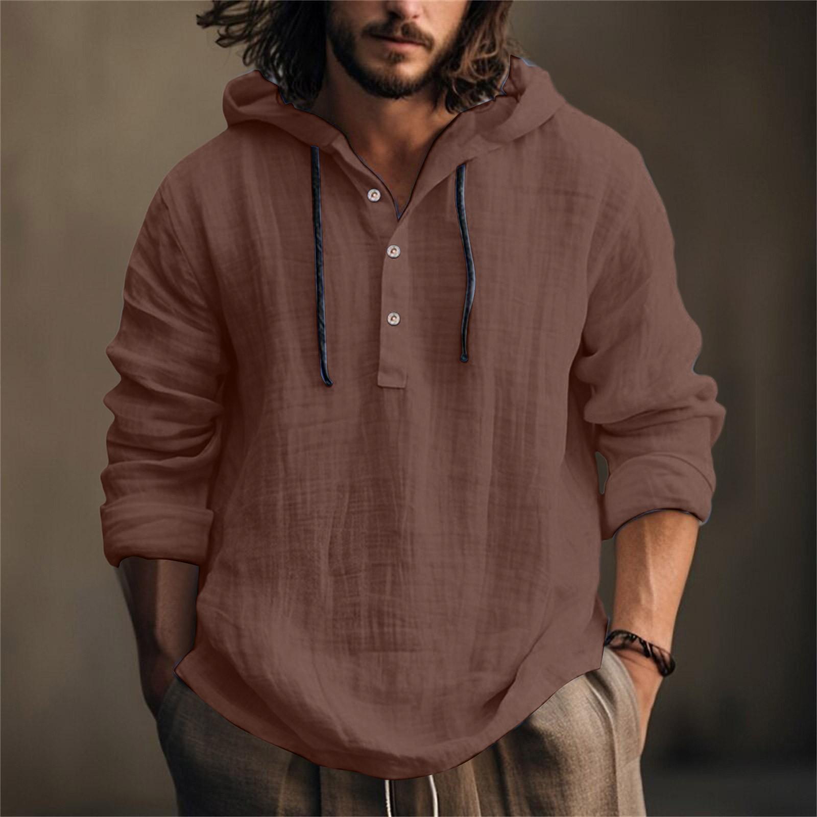 

Мужская летняя новая свободная рубашка с длинным рукавом с принтом, кардиган, пляжная рубашка M верблюд