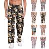Pantaloni sport casual Pantaloni largi pentru bărbați, cu panouri lungi, pentru antrenament pentru alergare, fitness