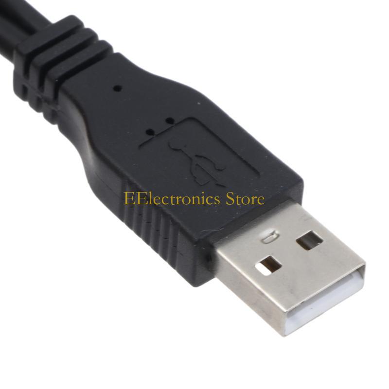 B03C USB 2.0 zu 6+7 13Pin Slim-SATA-Kabel mit externem USB 2.0 Stromversorgungskabel für Notebook DVD-ROM CD-ROM ODD