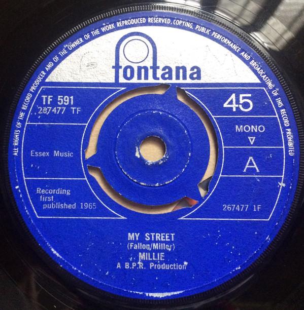

7inch Record MILLIE - My Street TF591 Fontana 1965 UK Reggae, Ska & Dub Used
