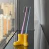 Creative Toothbrush Holder Mini Rain Shoes Cartoon Cute Silicone Rain Boots Holder Toothbrush Stand Pencil Pen Organize Tools