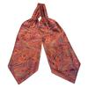 Men Vintage Self Tie Paisley Elegant Ascot Cravat Neck Scarf