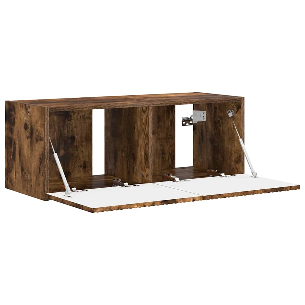 Wall Mounted TV Cabinet Smoked Oak 78.5 x 31 x 29.5 cm