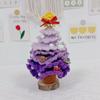 Finished Crochet Christmas Tree Decor Handmade Artificial Knitted Tabletop Ornament  Holidays