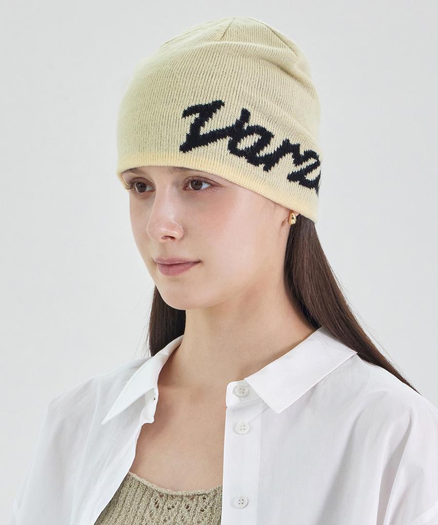 Bajal New Wave Bajal Jacquard Beanie Light Yellow