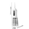 Smart Electric Oral Irrigator Rechargeable Cordless Electric Tooth Flusher Professional with 4 Nozzles Tooth Scaler Braces Care