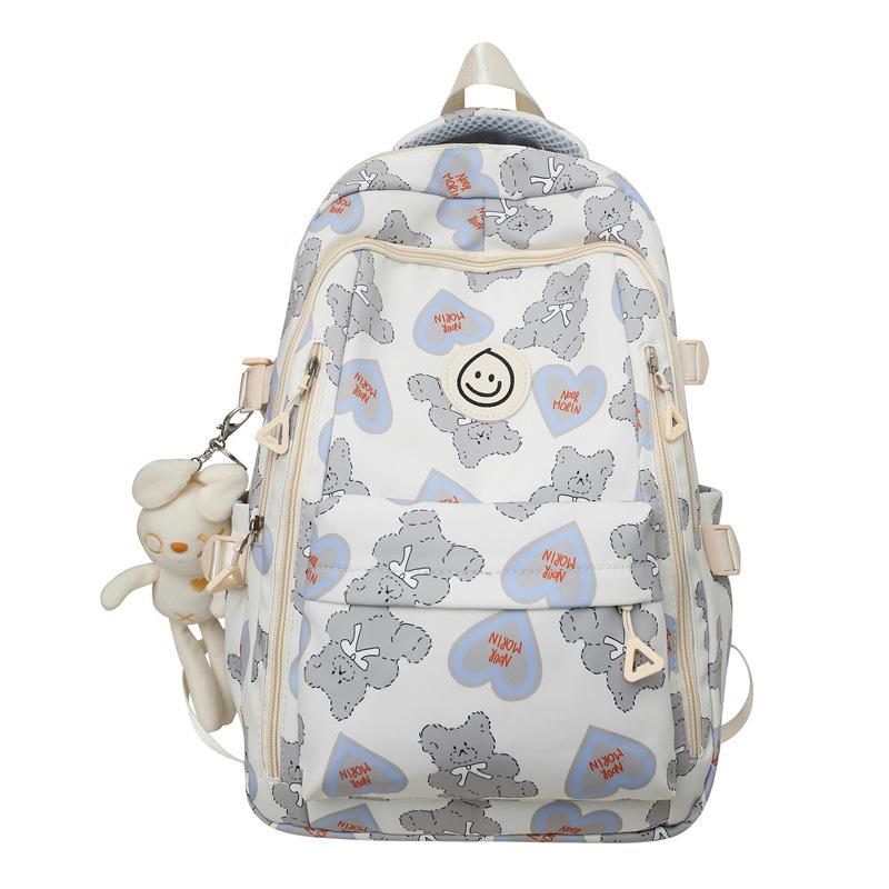 

Рюкзак великої місткості та милий для подорожей старшокласників Paja dog pendant синій