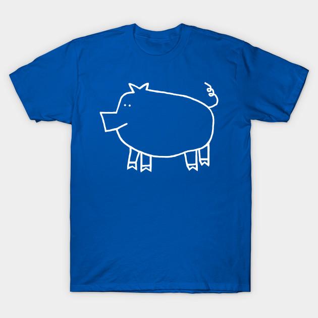 Unisex Fashion TShirt Ghost Pig Print TShirt Plus Size XS-6XL T-Shirt 100%Cotton Tops O Neck Short Sleeve Tees