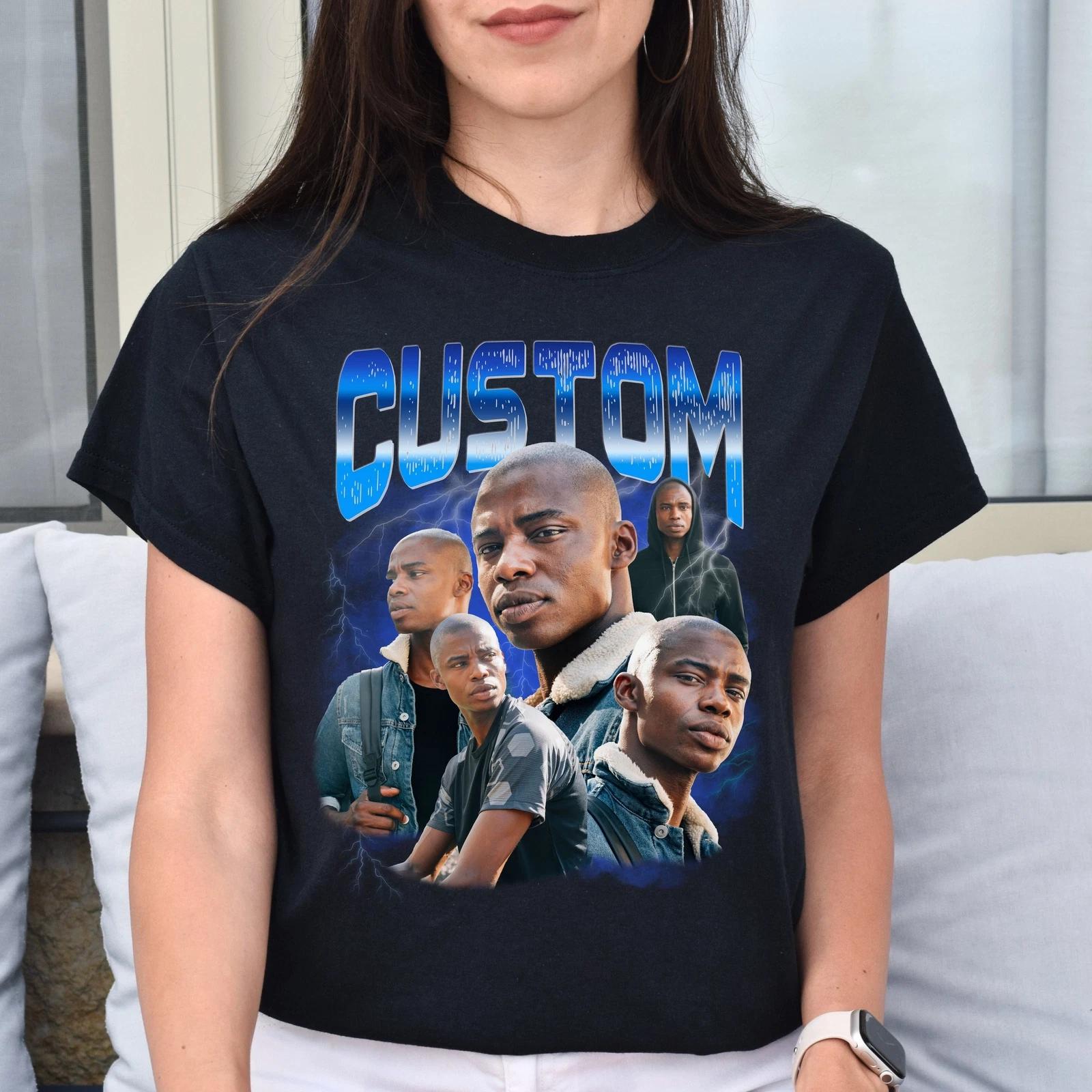 Custom Bootleg rap Unisex T-Shirt Personalized Your pictures tee Vintage style B M