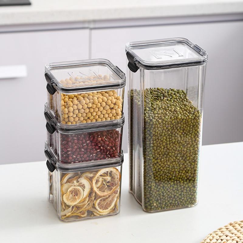 Airtight Food Storage Containers Plastic Kitchen Organizer Food Pantry Organization and Storage - Cereal Boxes Rice Bin