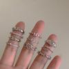 Sweet Pink Zircon Heart Open Ring for Women – Simple Korean Style