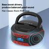CD Radio Boombox with Bluetooth and USB Portable CD Player with EQ,AC and DC Power, Backlit Digital Display