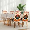 Thanksgiving Stuhlbezug Bedruckt Rutschfest Staubdicht Dekorativ Enganliegend Esszimmerbezug Hotel Veranstaltung Zuhause Universal Sitzschoner