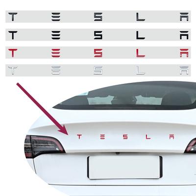 For Car Trunk Logo Replacement English Letter Logo Sticker Replacement For Model 3 Model X Model S/Y