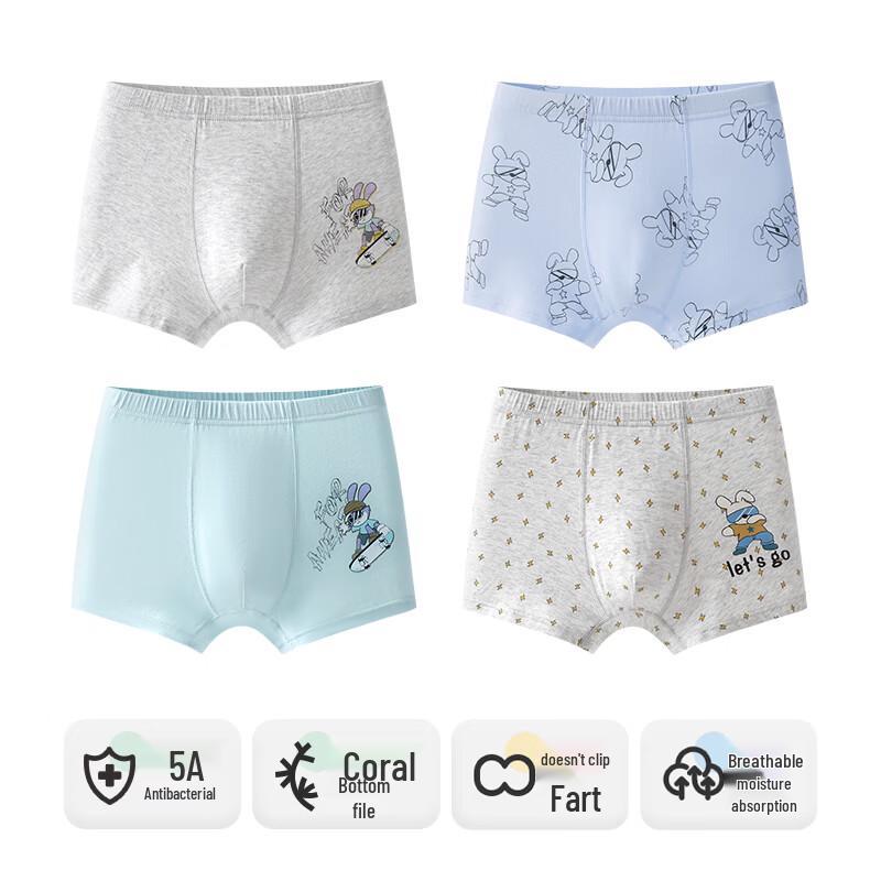 Engbolun Jungen Sommer Modal Boxershorts 4er-Pack