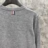 Round Neck Unisex Wool Sweater - Trendy Two-Button Four-Bar Design for Autumn/Winter