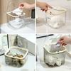 Acrylic Transparent Storage Box With Lid Pop-up Storage Box Mini Mini Trash Can  Workstation