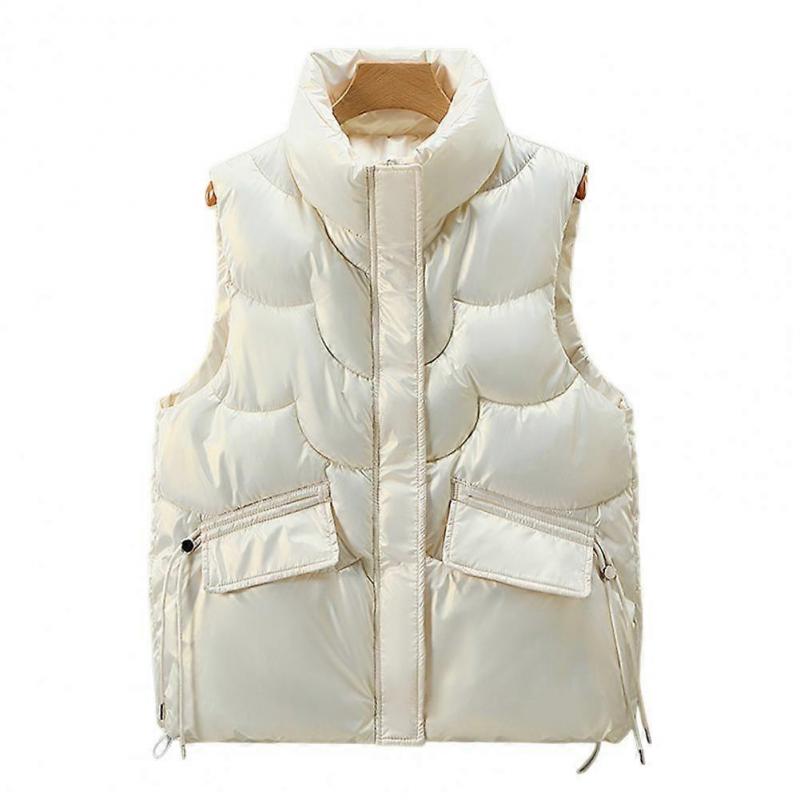 Cotton Vest Padded Soft Keep Warm Zipper Women Winter Waistcoat Lady Winter Vest for Work