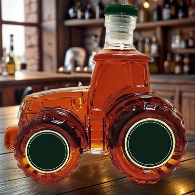 Sticlă Nouă de Whiskey 300ml Formă de Tractor Dozator Alcool Sticlă Vodka Whiskey Dozator Pentru Băuturi Bourbon Băuturi Familie